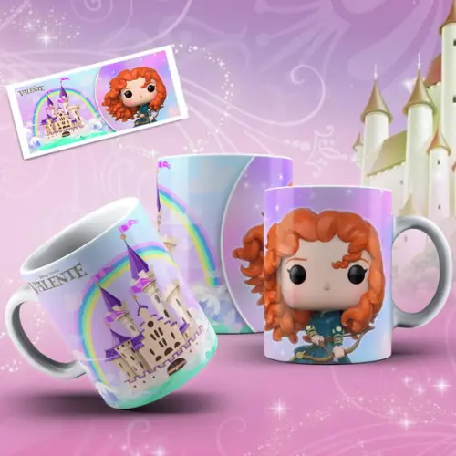 caneca princesa funko presente infantil lembrancinha criança