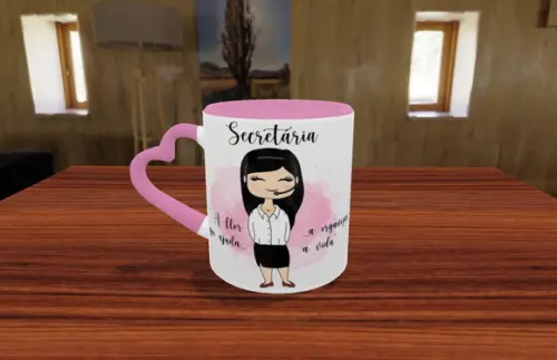 Caneca secretária caneca secretaria presente secretaria