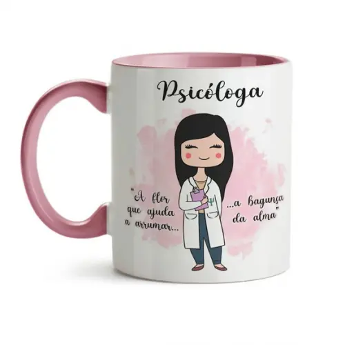 Caneca Psicóloga caneca psicologia presente psicóloga
