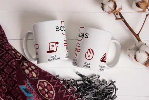 Caneca Reforma Protestante Cinco Solas Reforma Cristã