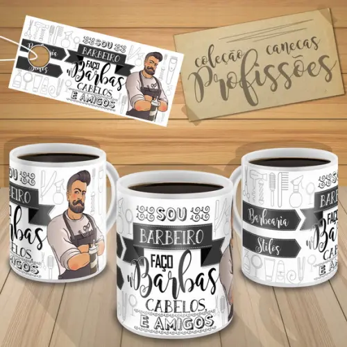 Caneca Sou barbeiro profissão
