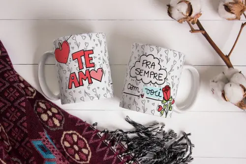 Caneca te amo amor Namorados casal presente seu amor