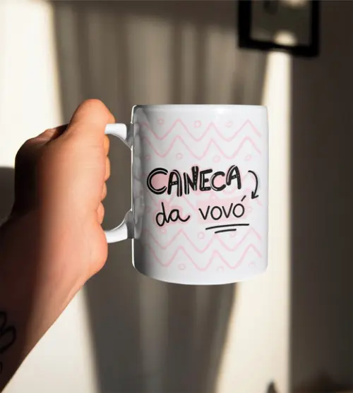 Caneca Vovó presente vó lembrança avó