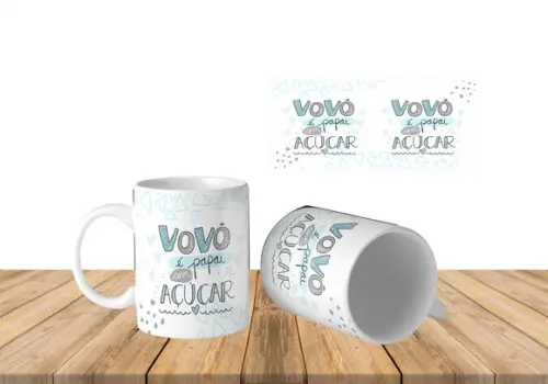Caneca Vovô presente Vô lembrança vovô Pai com açúcar