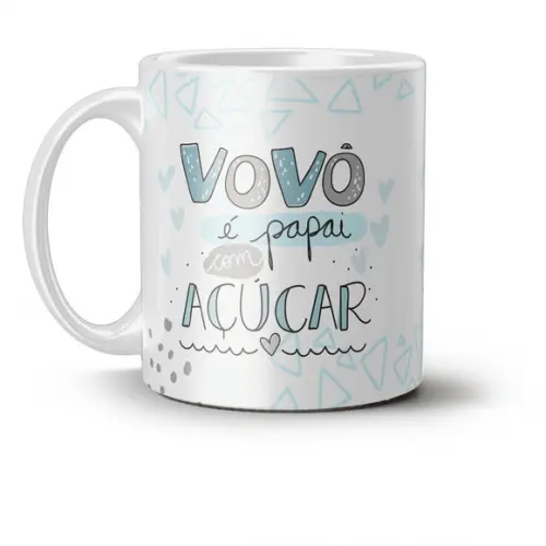 Caneca Vovô presente Vô lembrança vovô Pai com açúcar