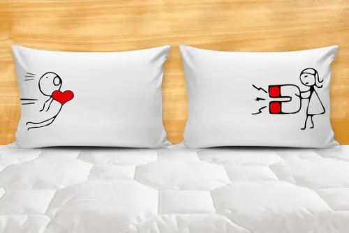 Fronha amor par de fronhas casal