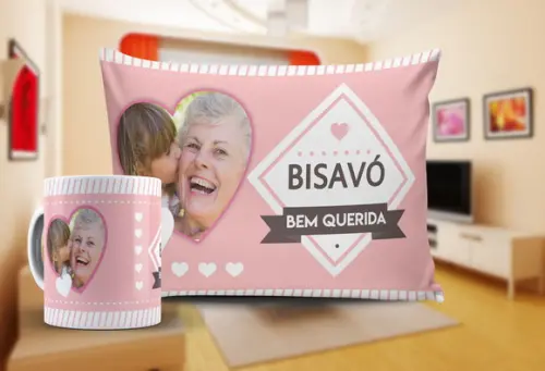 Presente Bisavó Personalizado com Foto Bisavó