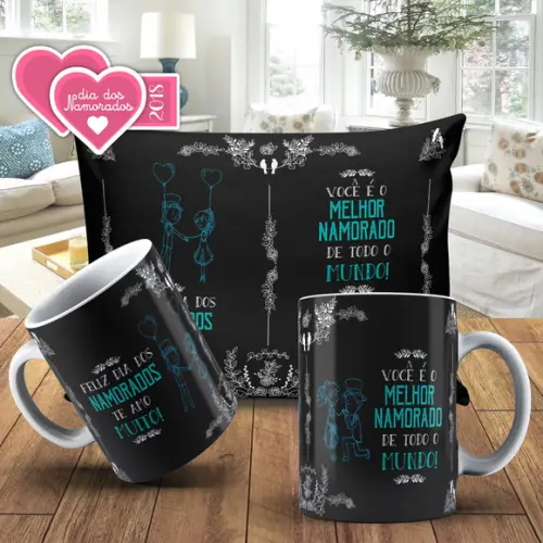 Presente namorado chalkboard melhor namorado