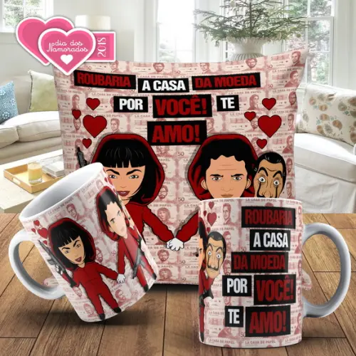 Presente namorados la casa de papel te amo