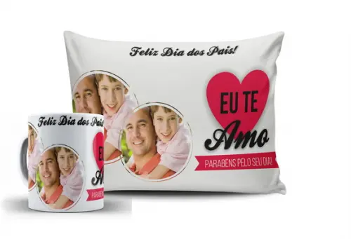 Presente pai personalizado foto eu te amo pai
