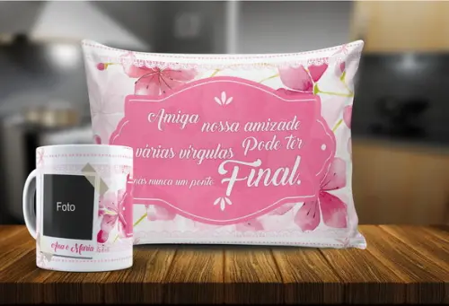 Presente personalizado c/ foto nossa amizade