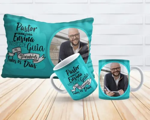 Presente Pastor Personalizado Parabéns Pastor Bíblia Cristão