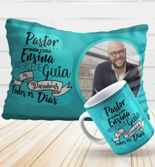 Presente Pastor Personalizado Parabéns Pastor Bíblia Cristão