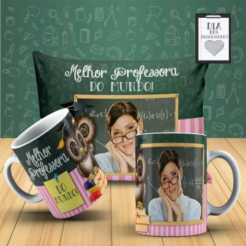 Presente Personalizado Melhor professora do mundo foto