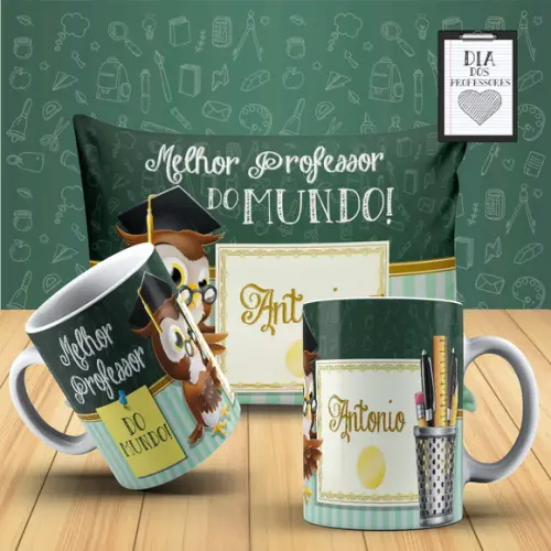 Presente Personalizado Professor Melhor Professor do Mundo
