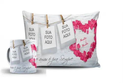 Presente personalizado Nosso amor é pra sempre