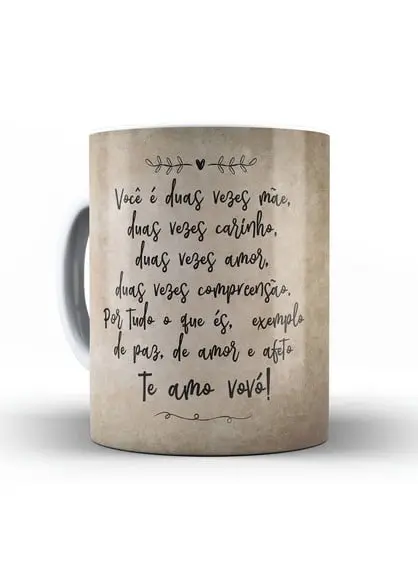 Presente Vovó É Mãe com Açúcar Kit