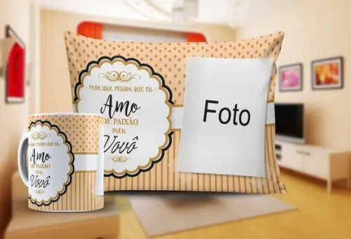 Presente Vovô Vô lembrança vovô kit