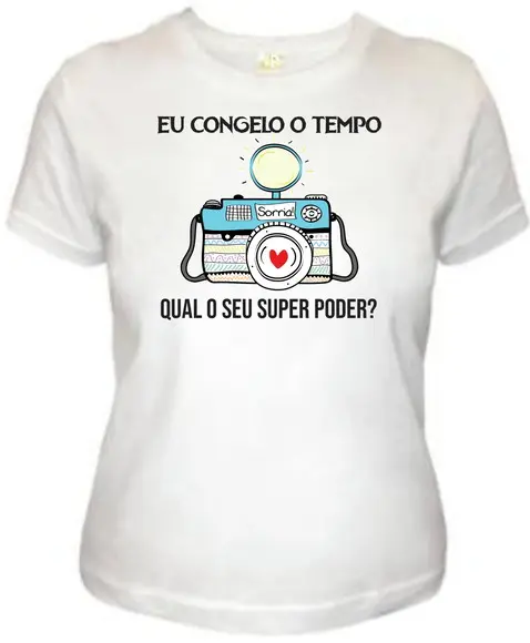 T Shirt Fotografia Qual seu Super Poder