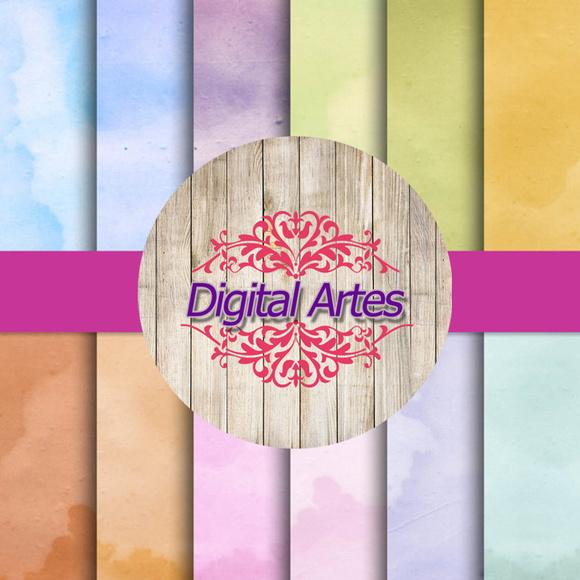 Kit Digital Papéis Pastel Vintage