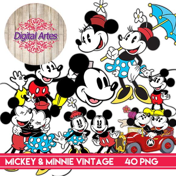 Kit Digital Mickey e Minnie