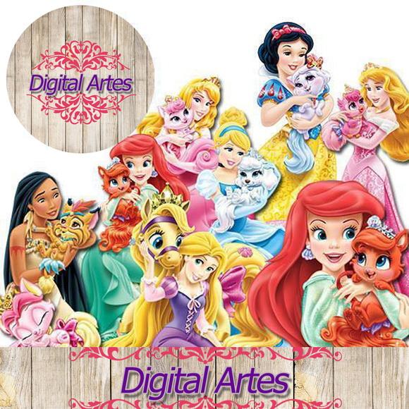 Kit Digital Princesas e Animais