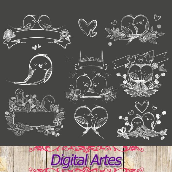Kit Digital Chalkboard Casamento