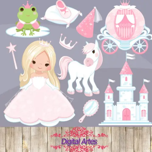 Kit Digital Cliparts Princesas
