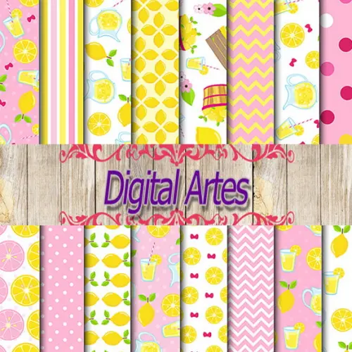 Kit Digital Papéis Limonada
