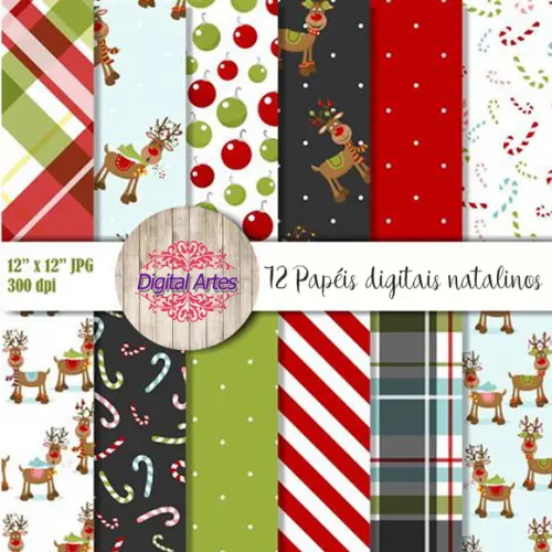 Kit Digital Papéis Natalino
