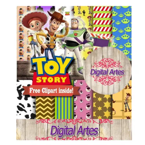 Kit Digital Papéis Toy Story
