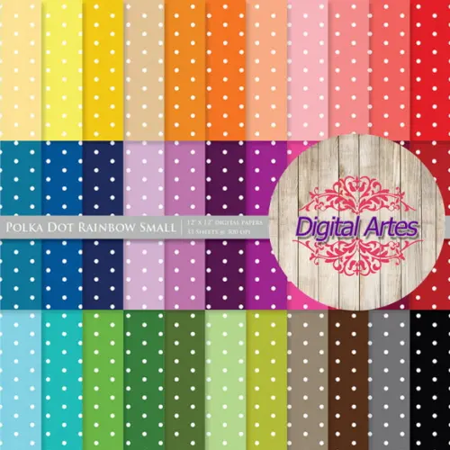 Kit Digital Papéis Bolinhas