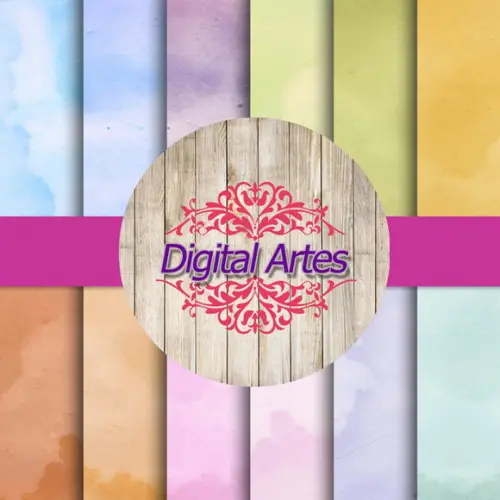 Kit Digital Papéis Pastel Vintage
