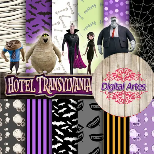 Kit Digital Papéis Hotel Transilvânia
