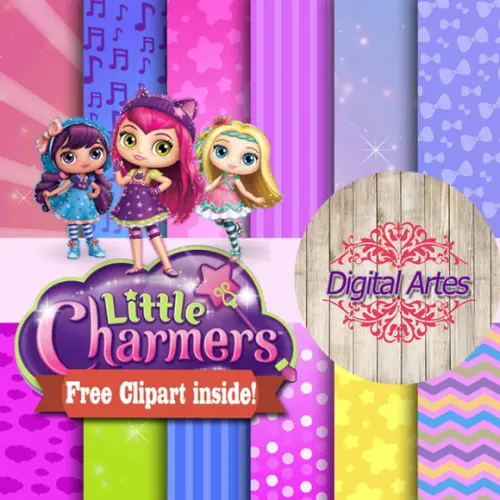 Kit Digital Papéis Little Carmers