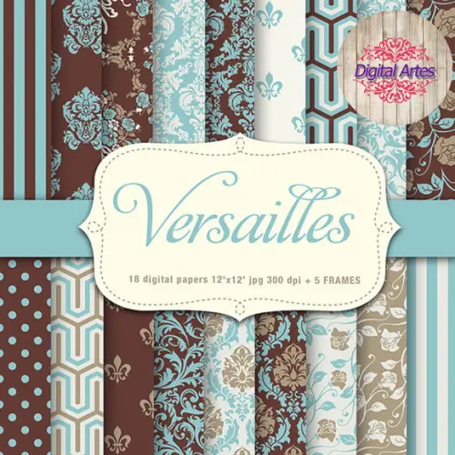 Kit Digital Papéis Versalhes