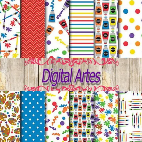 Kit Digital Papéis Pinturas