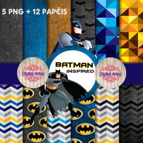 Kit Digital Papéis Batman