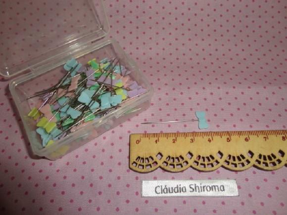Caixa de alfinetes cabeça de laço
