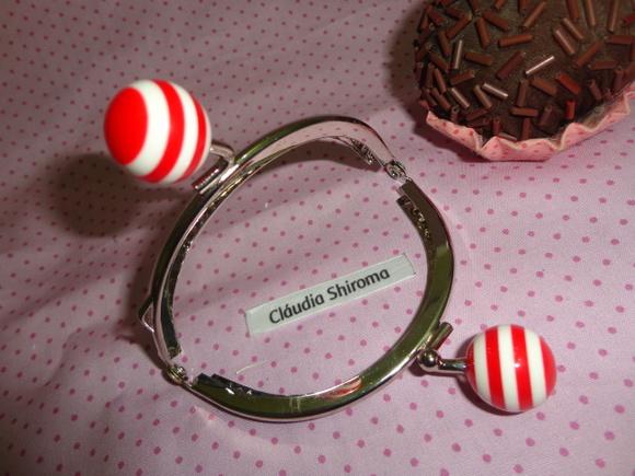 Fecho da vovó bolinha pirulito vermelho
