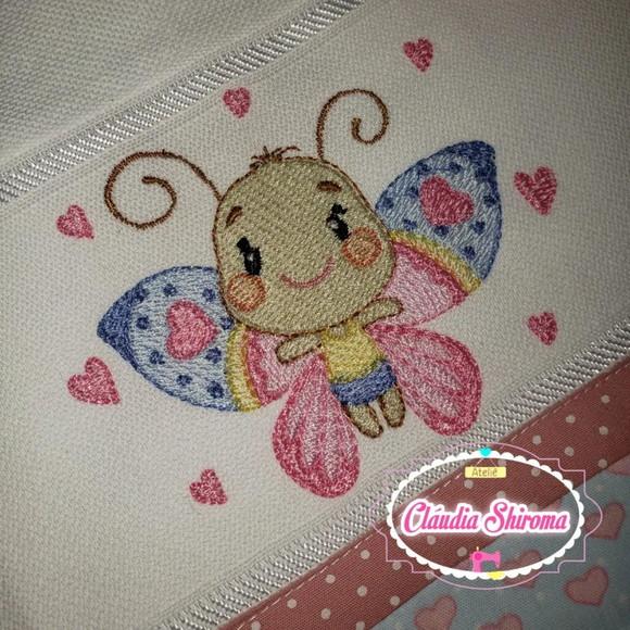 Fralda boca bordada personalizada