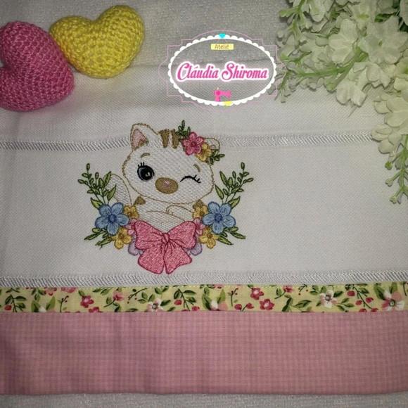 Fralda boca bordada personalizada