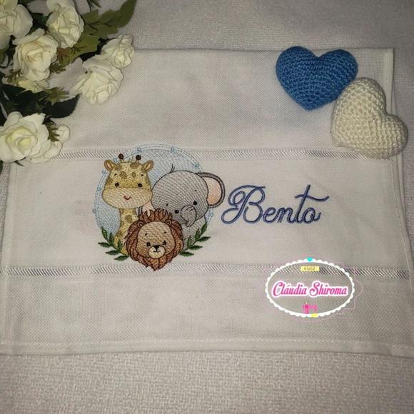 Fralda boca bordada personalizada
