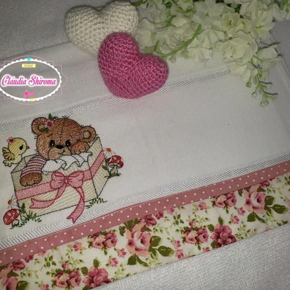Fralda boca bordada personalizada