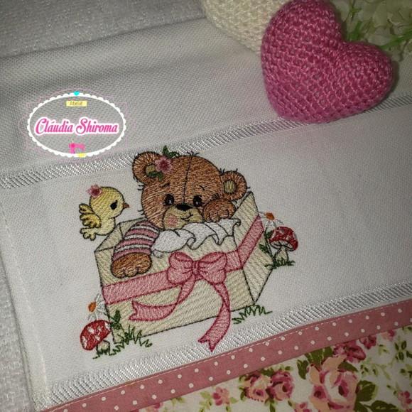 Fralda boca bordada personalizada