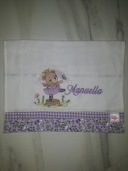 Fralda boca bordada personalizada