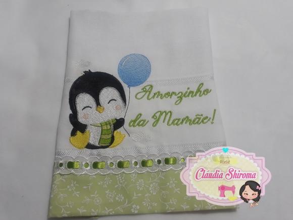 Fralda boca bordada personalizada
