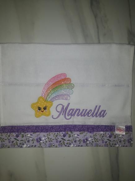 Fralda boca bordada personalizada