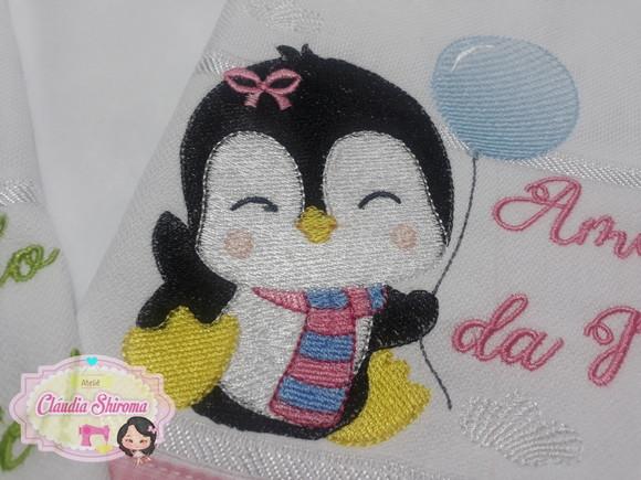 Fralda boca bordada personalizada