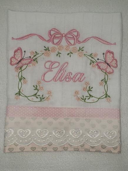 Fralda Boca Bordada Personalizada